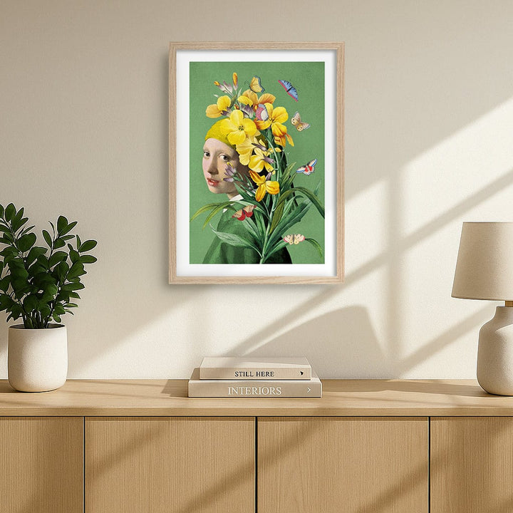 Girl With A Pearl Earring-Springtime Modern Wall Art Print from our Australian Made Framed Wall Art, Prints & Posters collection by Profile Products (Australia) Pty Ltd