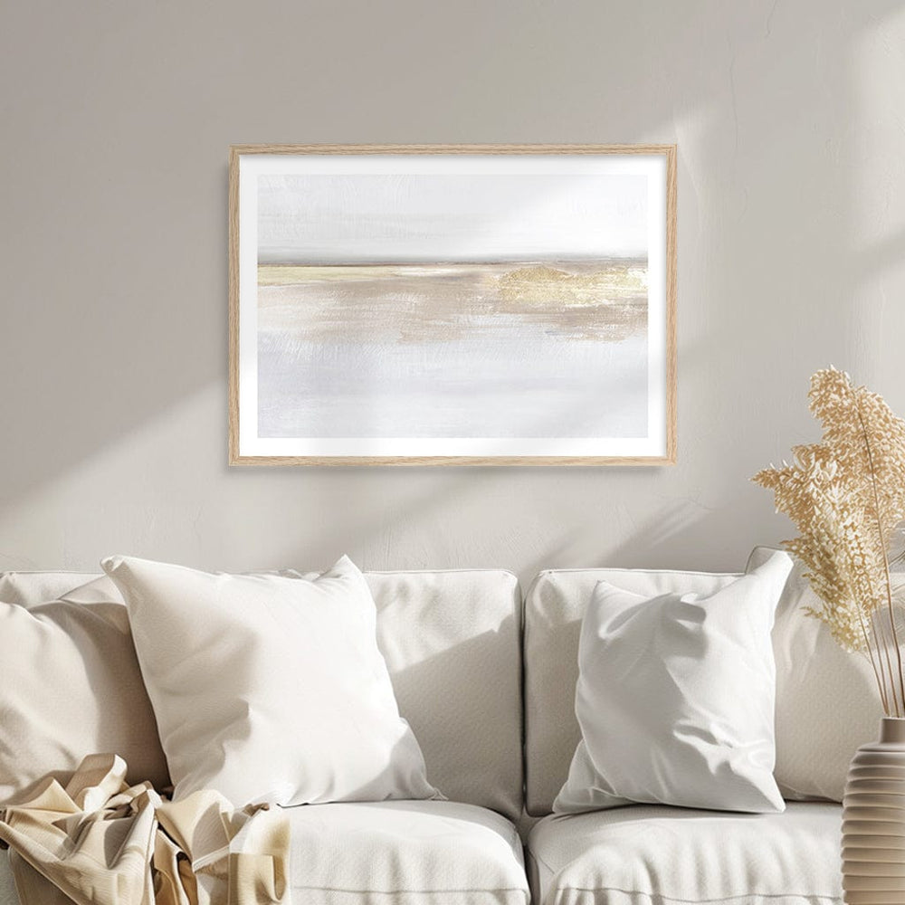 Gold Light Abstract Wall Art Print from our Australian Made Framed Wall Art, Prints & Posters collection by Profile Products (Australia) Pty Ltd