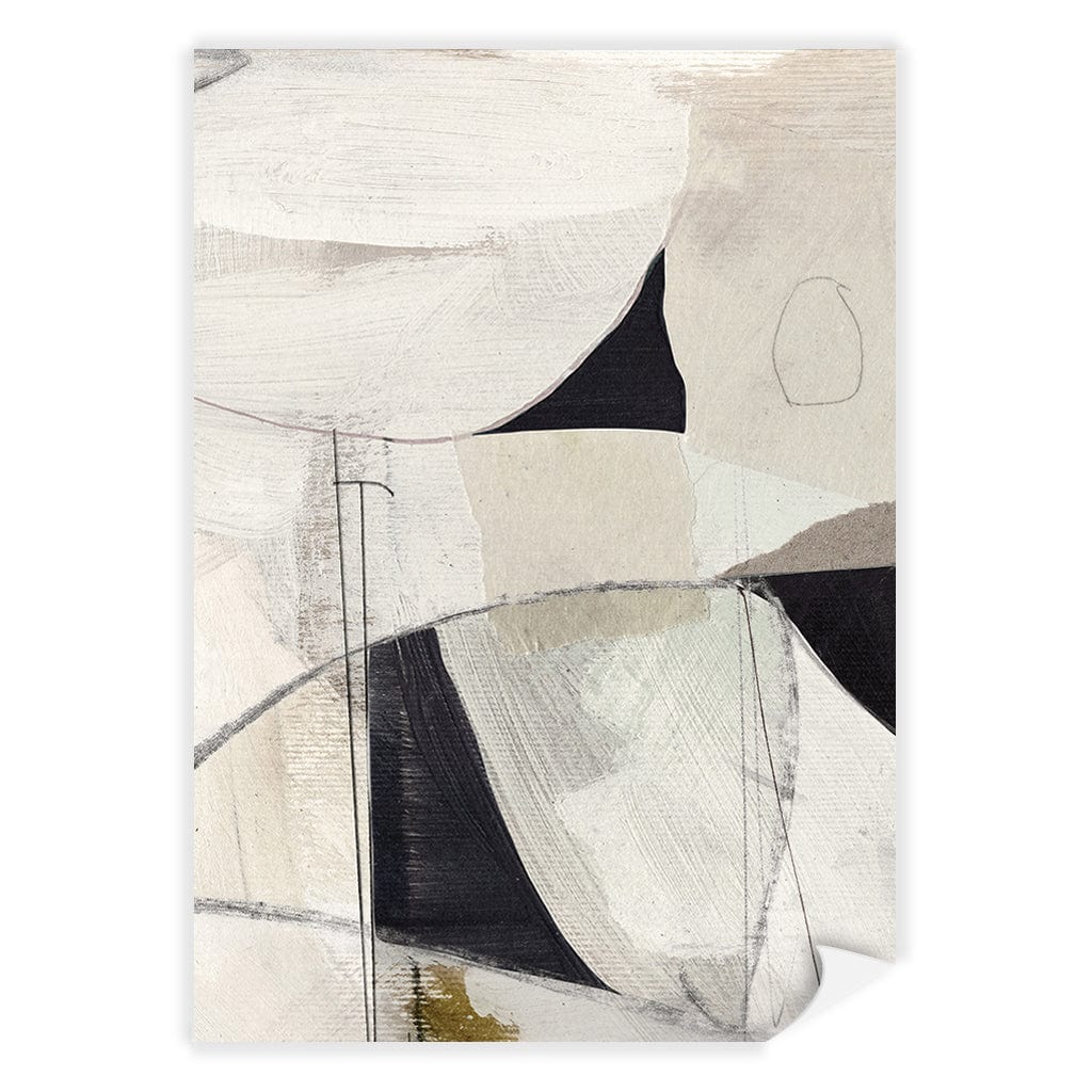 Greek Pancakes Modern Wall Art Print A1 (59.4 x 84.1cm) / Matte Black Frame / White Border from our Australian Made Framed Wall Art, Prints & Posters collection by Profile Products (Australia) Pty Ltd