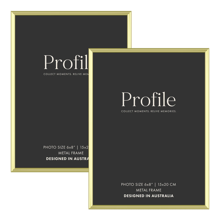 Habitat Gold Metal Frame Value Pack 6x8 (2 pack bundle) from our Metal Photo Frames collection by Profile Products (Australia) Pty Ltd