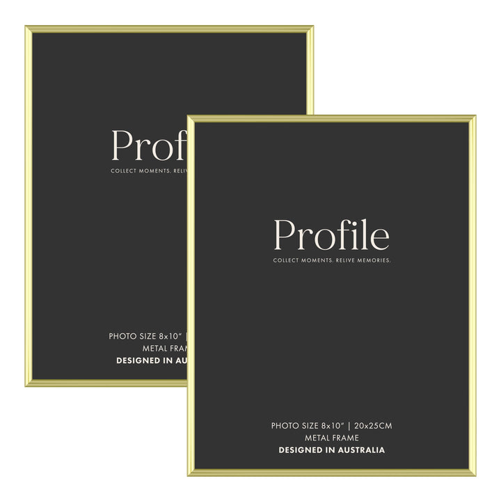 Habitat Gold Metal Frame Value Pack 8x10 (2 pack bundle) from our Metal Photo Frames collection by Profile Products (Australia) Pty Ltd