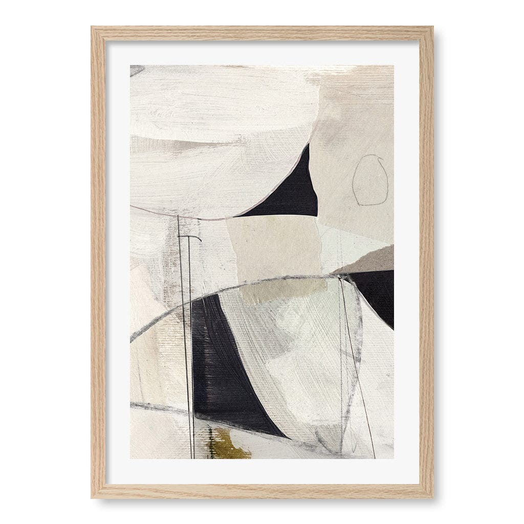 High 1 Abstract Wall Art Print by Dan Hobday A4 (21 x 29.7cm) / Natural Oak Frame / White Border from our Australian Made Framed Wall Art, Prints & Posters collection by Profile Products (Australia) Pty Ltd