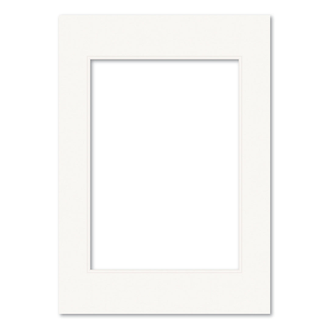 Ice White Double Acid-Free Mat Board A2 (42x59.4cm) to suit A3 (30x42cm) image from our Custom Cut Mat Boards collection by Profile Products (Australia) Pty Ltd