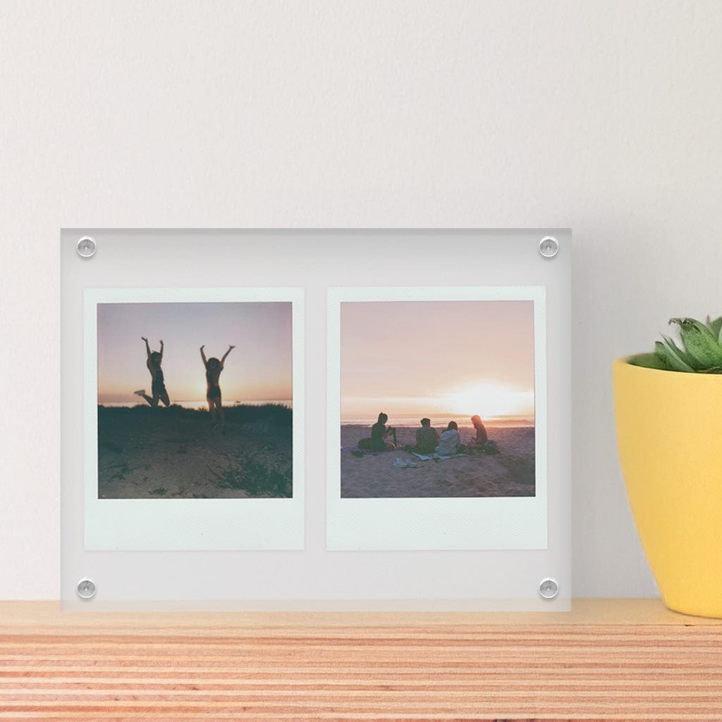 Instax Acrylic Photo Block - 4 Photo Collage Display (6x8in) from our Acrylic Display Frames collection by Profile Products (Australia) Pty Ltd