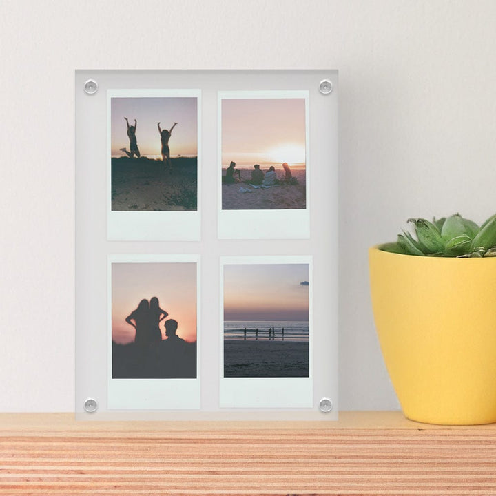 Instax Acrylic Photo Block - 4 Photo Collage Display (6x8in) from our Acrylic Display Frames collection by Profile Products (Australia) Pty Ltd