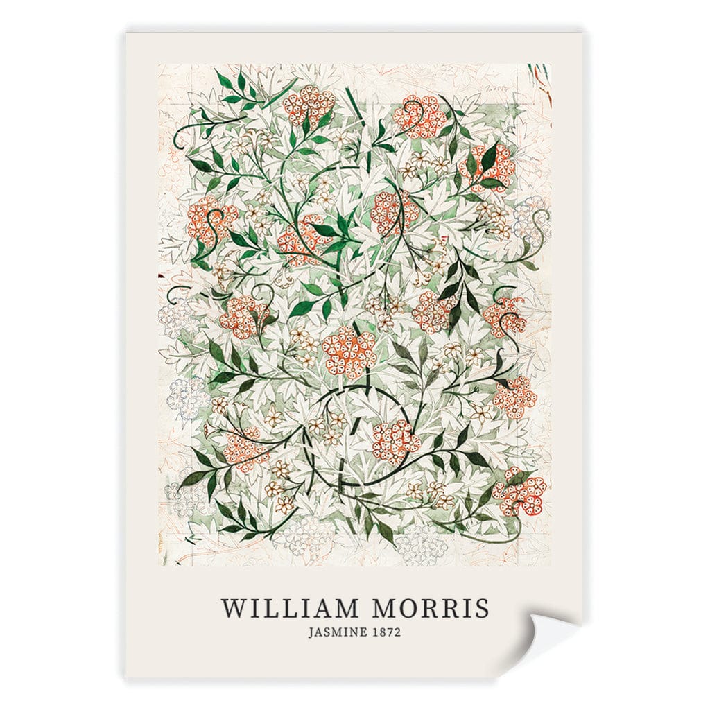 Jasmine Pattern - William Morris Floral Art Print A4 (21 x 29.7cm) / Print Only / No Border from our Australian Made Framed Wall Art, Prints & Posters collection by Profile Products (Australia) Pty Ltd