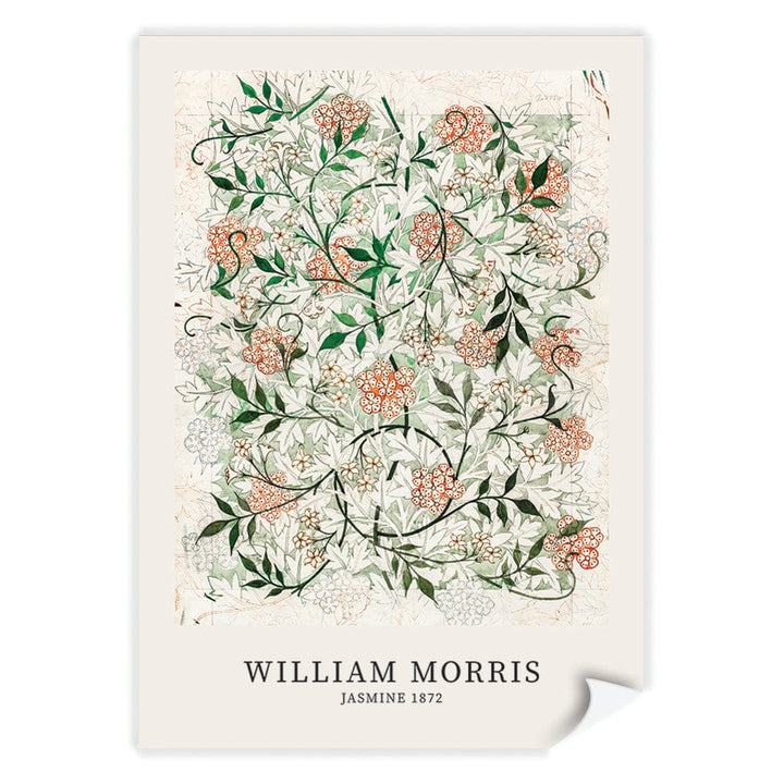 Jasmine Pattern - William Morris Floral Art Print A4 (21 x 29.7cm) / Print Only / No Border from our Australian Made Framed Wall Art, Prints & Posters collection by Profile Products (Australia) Pty Ltd
