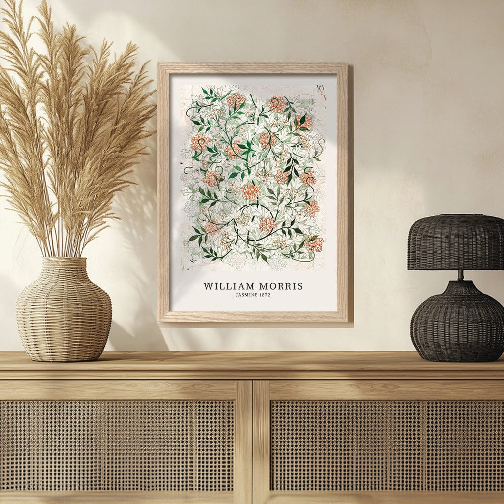 Jasmine Pattern - William Morris Floral Art Print from our Australian Made Framed Wall Art, Prints & Posters collection by Profile Products (Australia) Pty Ltd