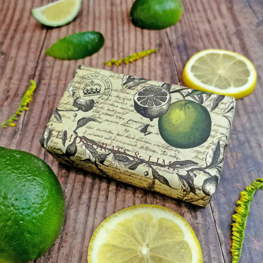 Kew Gardens Lemongrass & Lime Soap Bar Bundle Pack (3 x 240g) – The English Soap Company from our Luxury Bar Soap collection by The English Soap Company