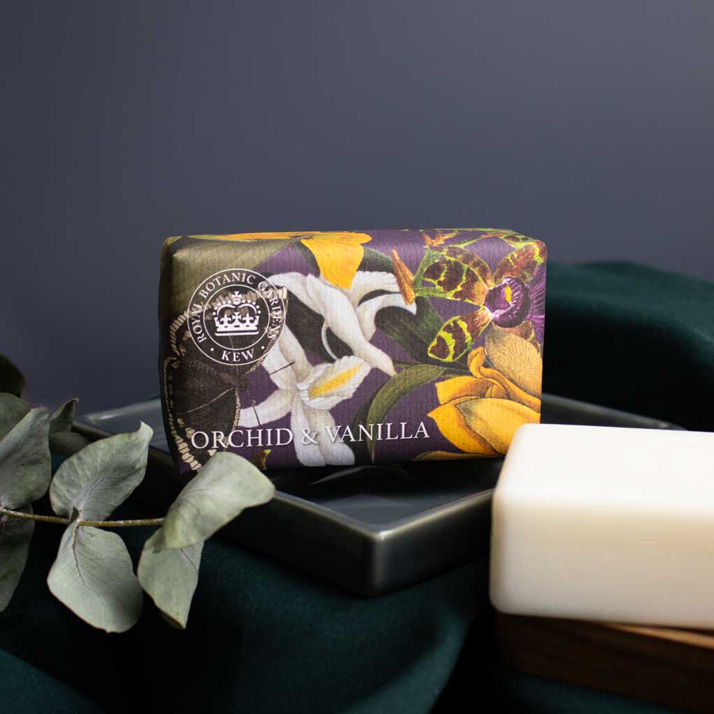 Kew Gardens Orchid & Vanilla Soap Bar Bundle Pack (3 x 240g) – The English Soap Company from our Luxury Bar Soap collection by The English Soap Company