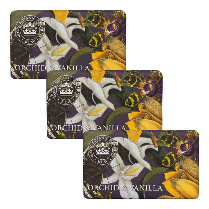 Kew Gardens Orchid & Vanilla Soap Bar Bundle Pack (3 x 240g) – The English Soap Company from our Luxury Bar Soap collection by The English Soap Company