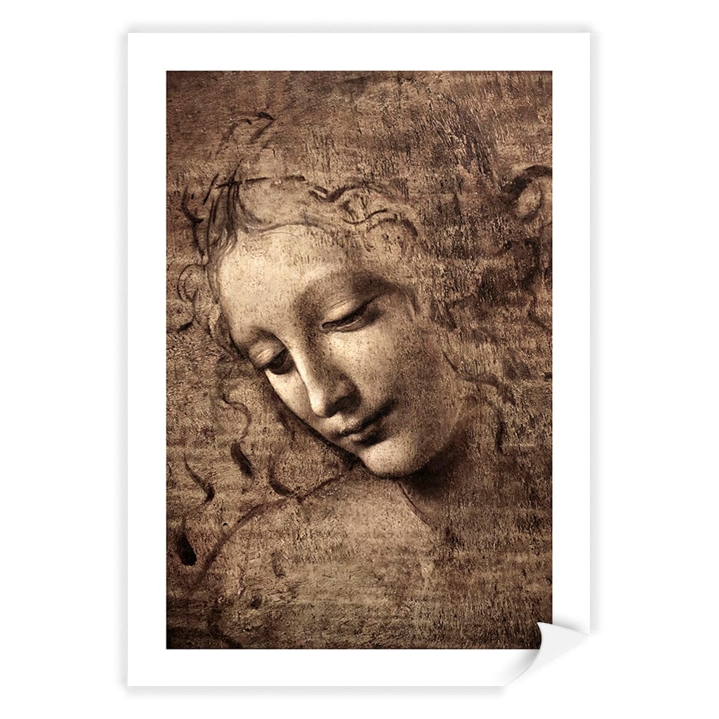 La Scapigliata - Leonardo da Vinci Art Print A4 (21 x 29.7cm) / Print Only / White Border from our Australian Made Framed Wall Art, Prints & Posters collection by Profile Products (Australia) Pty Ltd