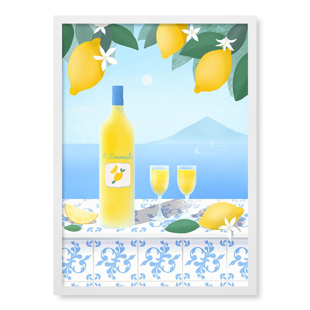 Limoncello View Modern Wall Art Print by Petra Lizde A4 (21 x 29.7cm) / Matte White Frame / No Border from our Australian Made Framed Wall Art, Prints & Posters collection by Profile Products (Australia) Pty Ltd