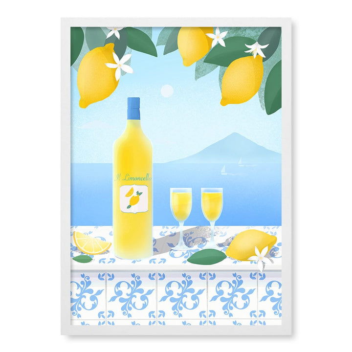 Limoncello View Modern Wall Art Print by Petra Lizde A4 (21 x 29.7cm) / Matte White Frame / No Border from our Australian Made Framed Wall Art, Prints & Posters collection by Profile Products (Australia) Pty Ltd