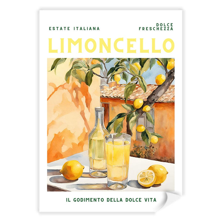 Limoncello View Modern Wall Art Print by Petra Lizde A4 (21 x 29.7cm) / Print Only / No Border from our Australian Made Framed Wall Art, Prints & Posters collection by Profile Products (Australia) Pty Ltd