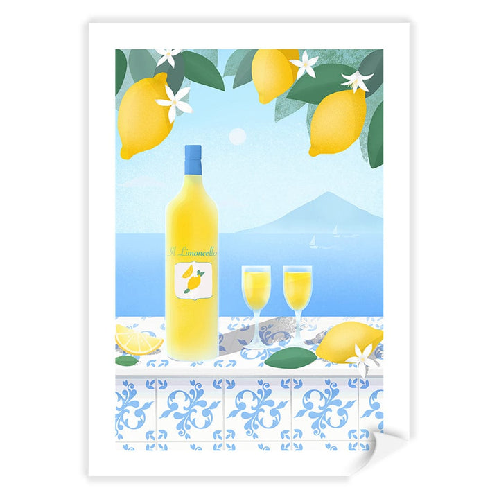 Limoncello View Modern Wall Art Print by Petra Lizde A4 (21 x 29.7cm) / Print Only / White Border from our Australian Made Framed Wall Art, Prints & Posters collection by Profile Products (Australia) Pty Ltd