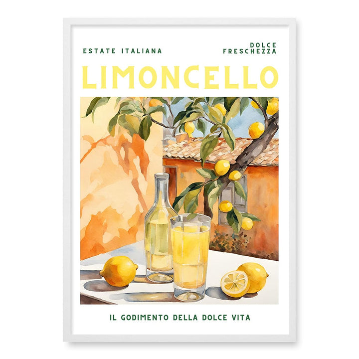 Limoncello Wall Art Print A1 (59.4 x 84.1cm) / Matte White Frame / No Border from our Australian Made Wall Art collection by Profile Australia