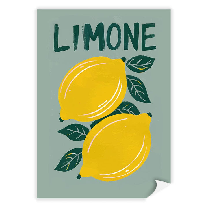 Limone Modern Wall Art Print A4 (21 x 29.7cm) / Print Only / No Border from our Australian Made Framed Wall Art, Prints & Posters collection by Profile Products (Australia) Pty Ltd