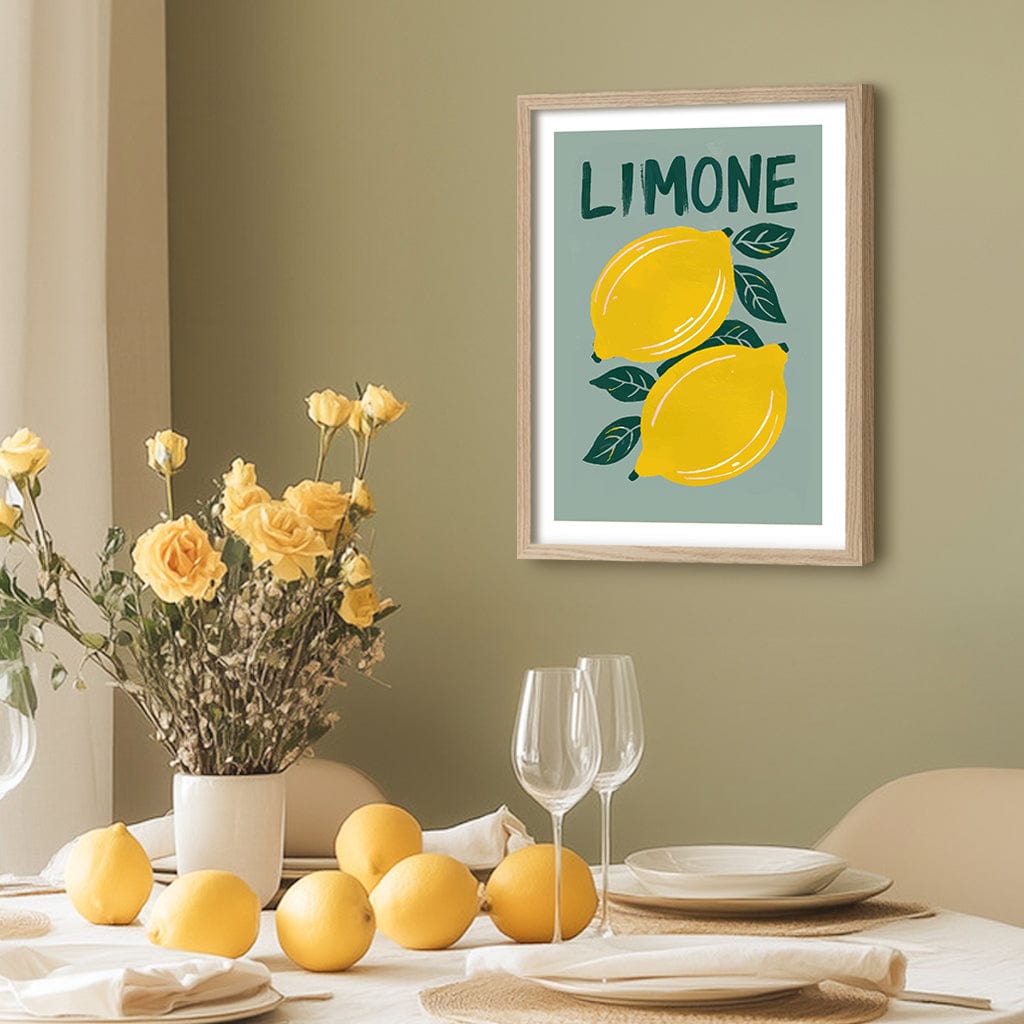 Limone Modern Wall Art Print from our Australian Made Framed Wall Art, Prints & Posters collection by Profile Products (Australia) Pty Ltd