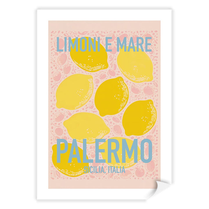 Limoni E Mare Modern Wall Art Print A4 (21 x 29.7cm) / Print Only / White Border from our Australian Made Framed Wall Art, Prints & Posters collection by Profile Products (Australia) Pty Ltd