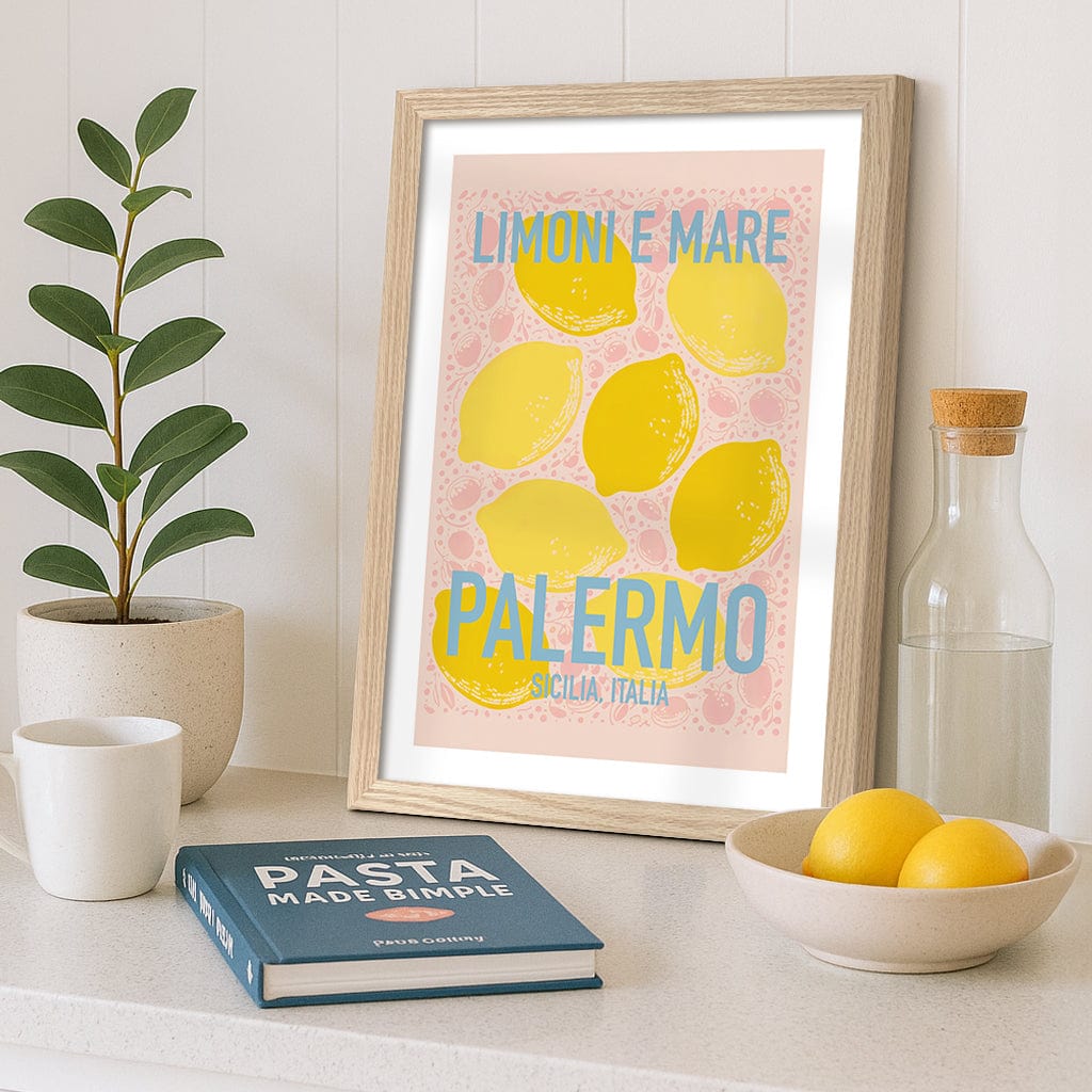 Limoni E Mare Modern Wall Art Print from our Australian Made Framed Wall Art, Prints & Posters collection by Profile Products (Australia) Pty Ltd