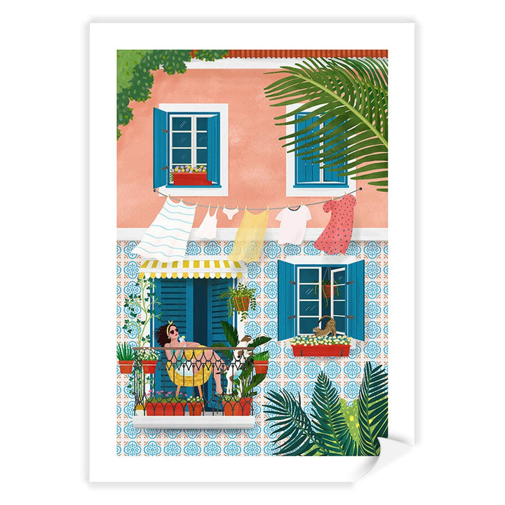 Lisbon Modern Wall Art Print A4 (21 x 29.7cm) / Print Only / White Border from our Australian Made Framed Wall Art, Prints & Posters collection by Profile Products (Australia) Pty Ltd