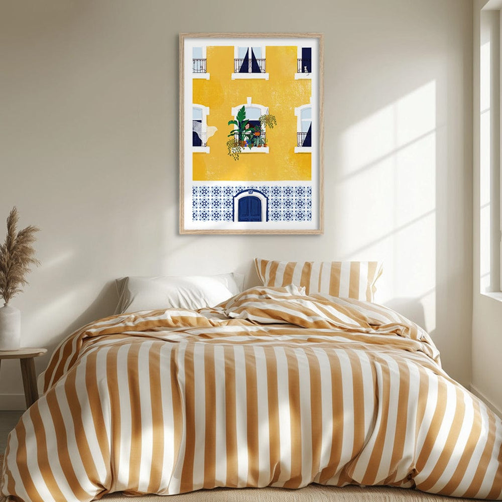 Lisbon Yellow Modern Wall Art Print from our Australian Made Framed Wall Art, Prints & Posters collection by Profile Products (Australia) Pty Ltd