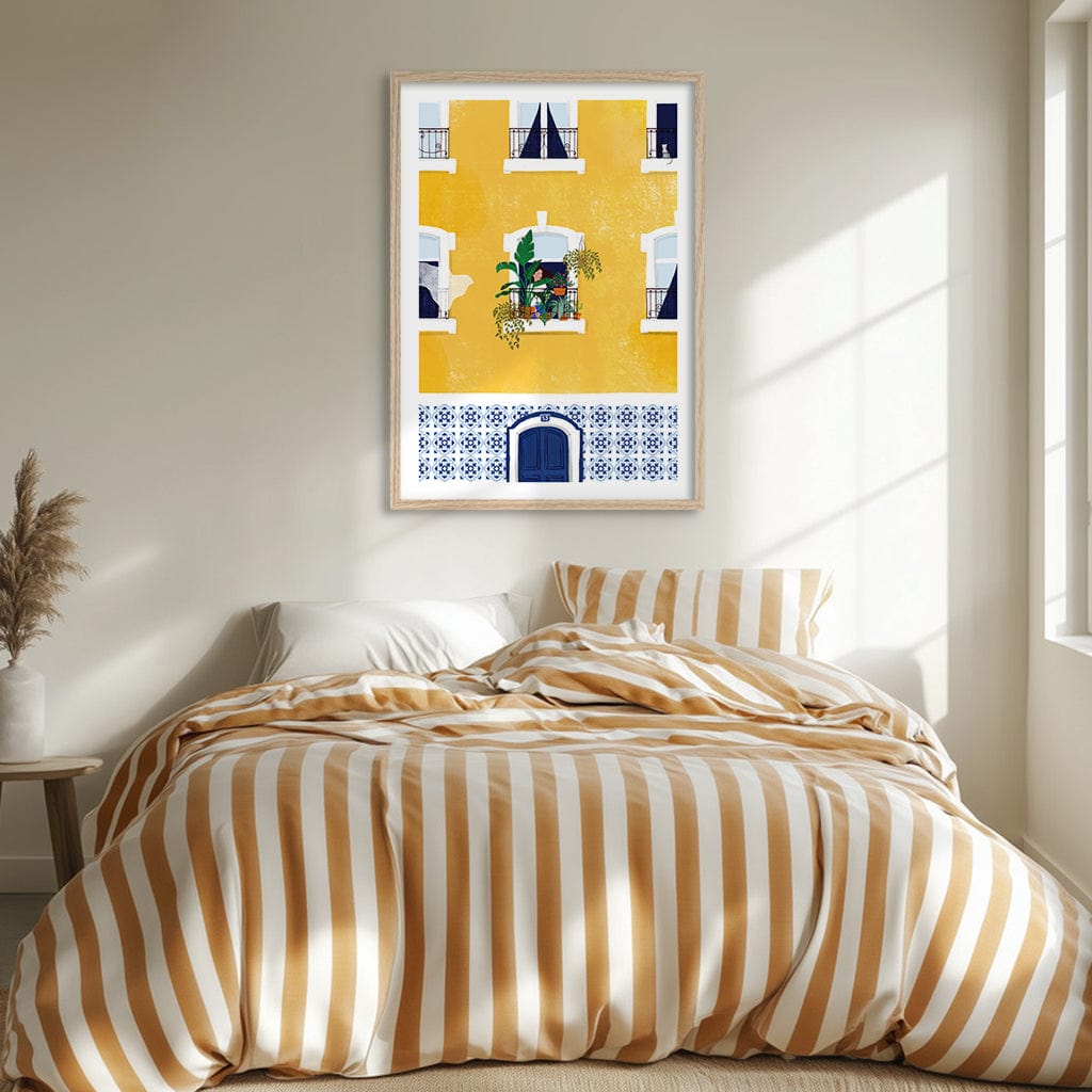 Lisbon Yellow Modern Wall Art Print from our Australian Made Framed Wall Art, Prints & Posters collection by Profile Products (Australia) Pty Ltd