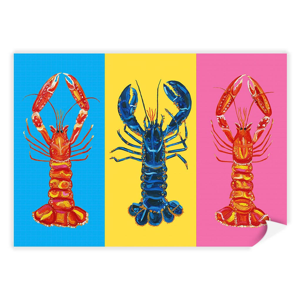 Lobster Langoustines Modern Wall Art Print A4 (21 x 29.7cm) / Print Only / No Border from our Australian Made Framed Wall Art, Prints & Posters collection by Profile Products (Australia) Pty Ltd