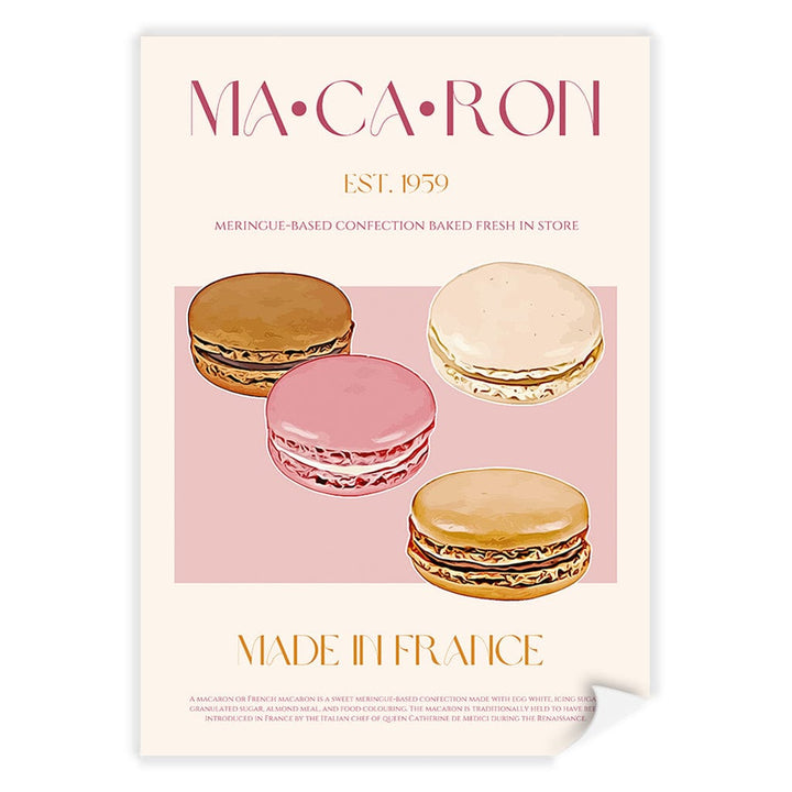 Macaron Delight Modern Wall Art Print A4 (21 x 29.7cm) / Print Only / No Border from our Australian Made Framed Wall Art, Prints & Posters collection by Profile Products (Australia) Pty Ltd