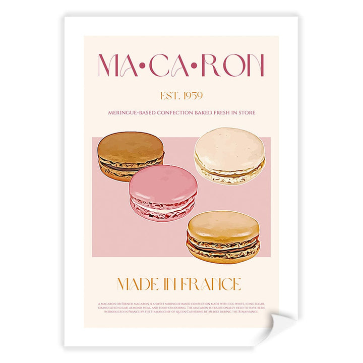 Macaron Delight Modern Wall Art Print A4 (21 x 29.7cm) / Print Only / White Border from our Australian Made Framed Wall Art, Prints & Posters collection by Profile Products (Australia) Pty Ltd