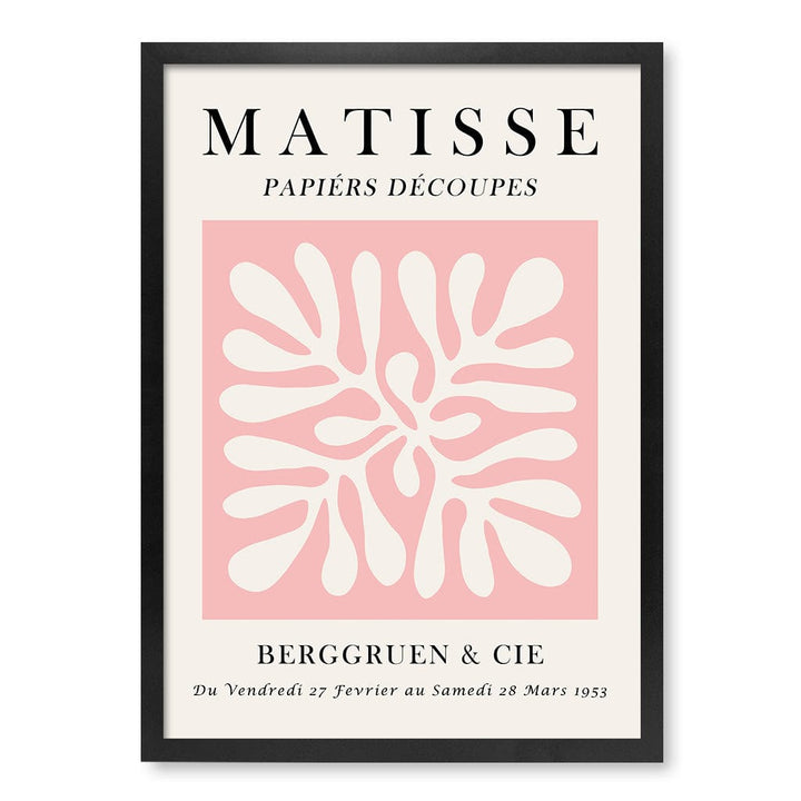 Matisse Floral 11 Modern Wall Art Print A4 (21 x 29.7cm) / Matte Black Frame / No Border from our Australian Made Framed Wall Art, Prints & Posters collection by Profile Products (Australia) Pty Ltd