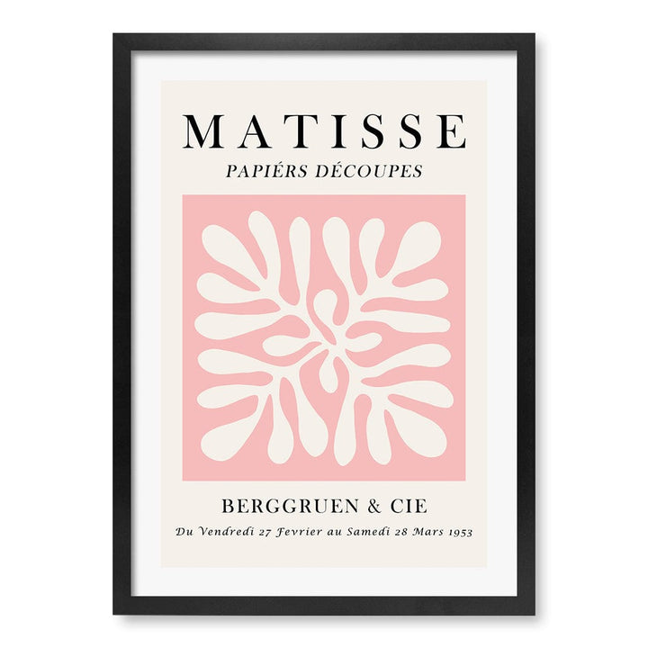 Matisse Floral 11 Modern Wall Art Print A4 (21 x 29.7cm) / Matte Black Frame / White Border from our Australian Made Framed Wall Art, Prints & Posters collection by Profile Products (Australia) Pty Ltd