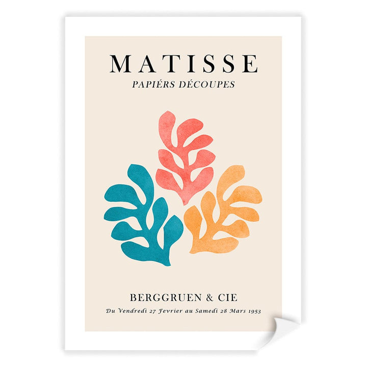 Matisse Floral 3 Modern Wall Art Print A4 (21 x 29.7cm) / Print Only / White Border from our Australian Made Framed Wall Art, Prints & Posters collection by Profile Products (Australia) Pty Ltd