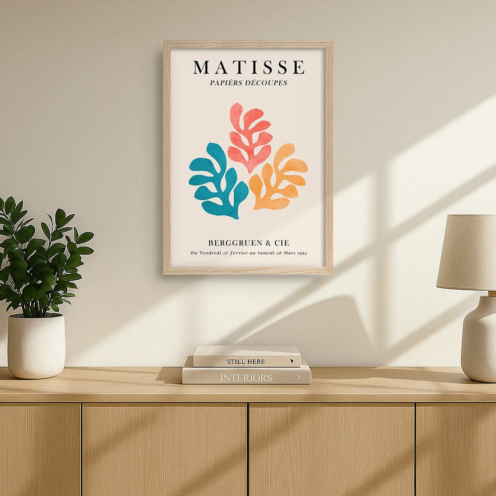 Matisse Floral 3 Modern Wall Art Print from our Australian Made Framed Wall Art, Prints & Posters collection by Profile Products (Australia) Pty Ltd