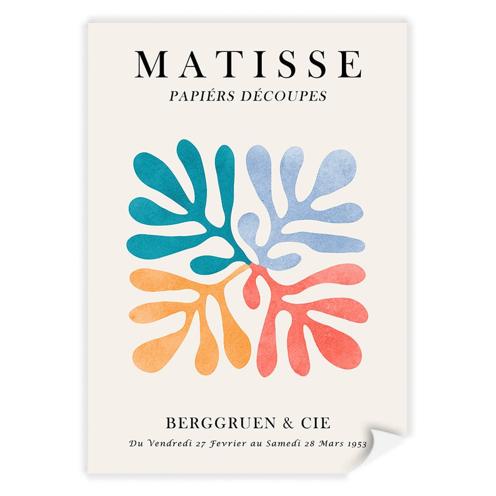 Matisse Floral 4 Modern Wall Art Print A4 (21 x 29.7cm) / Print Only / No Border from our Australian Made Framed Wall Art, Prints & Posters collection by Profile Products (Australia) Pty Ltd