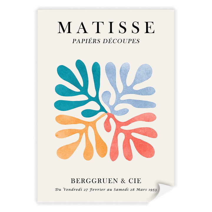 Matisse Floral 4 Modern Wall Art Print A4 (21 x 29.7cm) / Print Only / No Border from our Australian Made Framed Wall Art, Prints & Posters collection by Profile Products (Australia) Pty Ltd