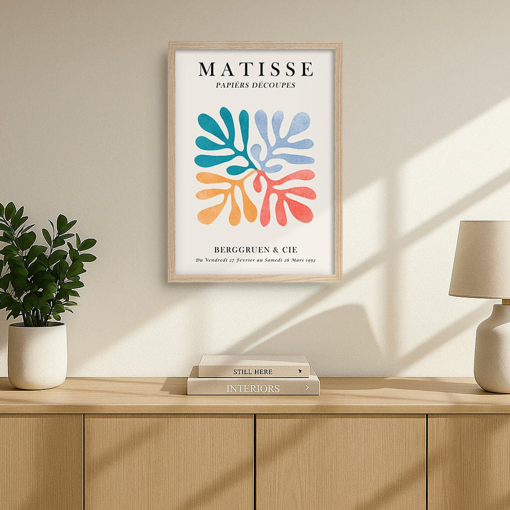 Matisse Floral 4 Modern Wall Art Print from our Australian Made Framed Wall Art, Prints & Posters collection by Profile Products (Australia) Pty Ltd