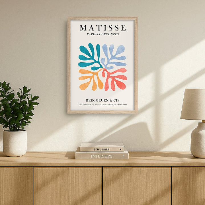Matisse Floral 4 Modern Wall Art Print from our Australian Made Framed Wall Art, Prints & Posters collection by Profile Products (Australia) Pty Ltd