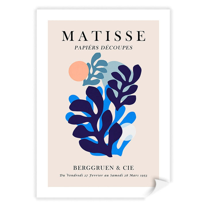 Matisse Floral 5 Modern Wall Art Print A4 (21 x 29.7cm) / Print Only / White Border from our Australian Made Framed Wall Art, Prints & Posters collection by Profile Products (Australia) Pty Ltd