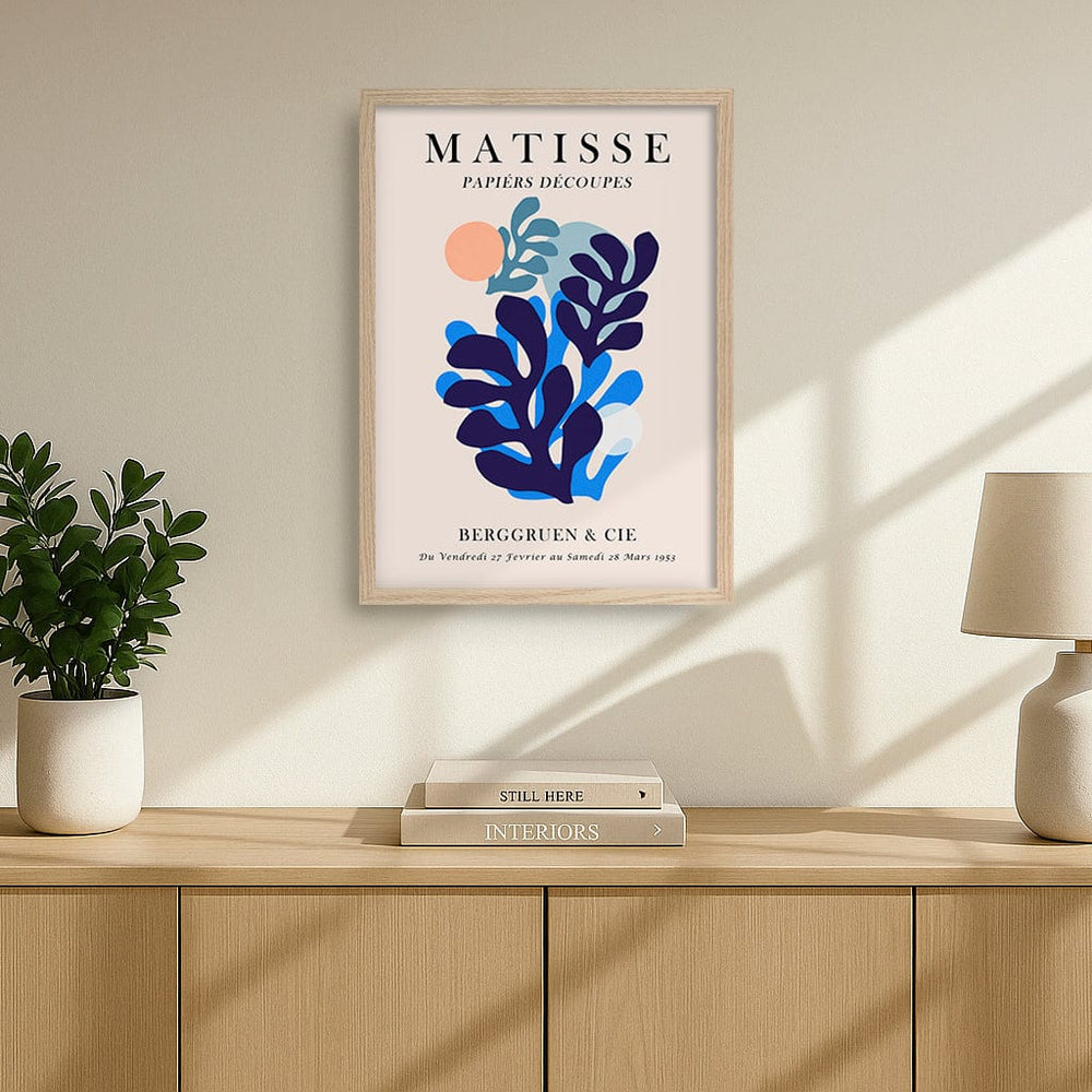 Matisse Floral 5 Modern Wall Art Print from our Australian Made Framed Wall Art, Prints & Posters collection by Profile Products (Australia) Pty Ltd