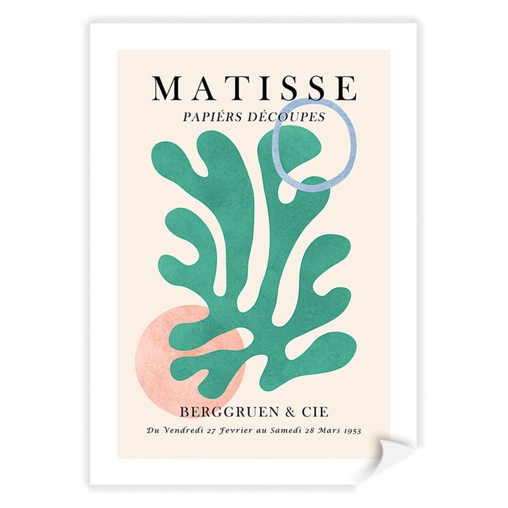 Matisse Floral 6 Modern Wall Art Print A4 (21 x 29.7cm) / Print Only / White Border from our Australian Made Framed Wall Art, Prints & Posters collection by Profile Products (Australia) Pty Ltd