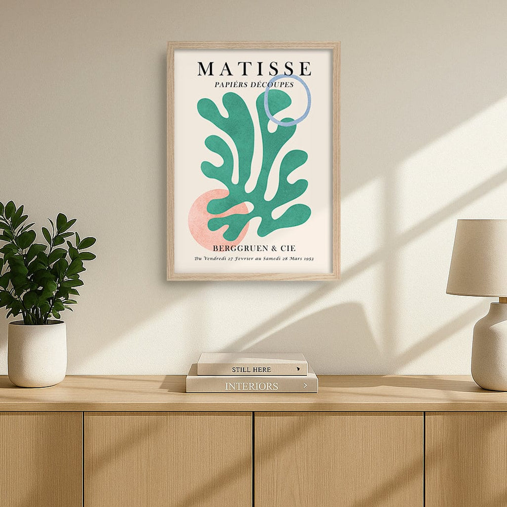 Matisse Floral 6 Modern Wall Art Print from our Australian Made Framed Wall Art, Prints & Posters collection by Profile Products (Australia) Pty Ltd