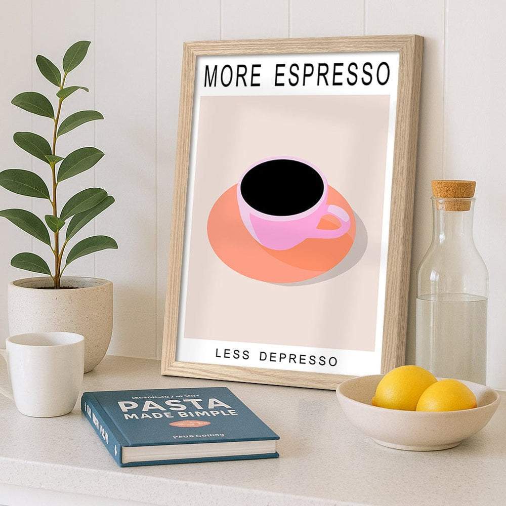 More Espresso Modern Wall Art Print from our Australian Made Framed Wall Art, Prints & Posters collection by Profile Products (Australia) Pty Ltd