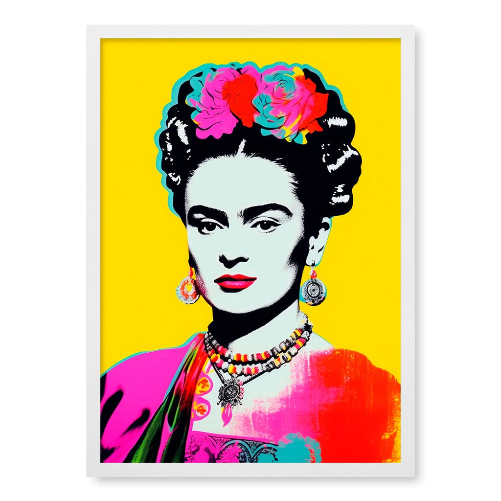 Oh Frids No 2 Modern Wall Art Print A4 (21 x 29.7cm) / Matte White Frame / No Border from our Australian Made Framed Wall Art, Prints & Posters collection by Profile Products (Australia) Pty Ltd