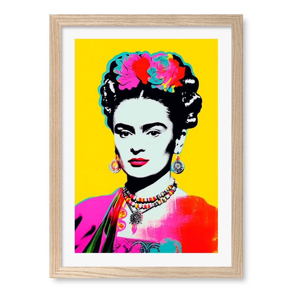 Oh Frids No 2 Wall Art Print A3 (29.7 x 42cm) / Natural Oak Frame / White Border from our Australian Made Wall Art collection by Profile Australia