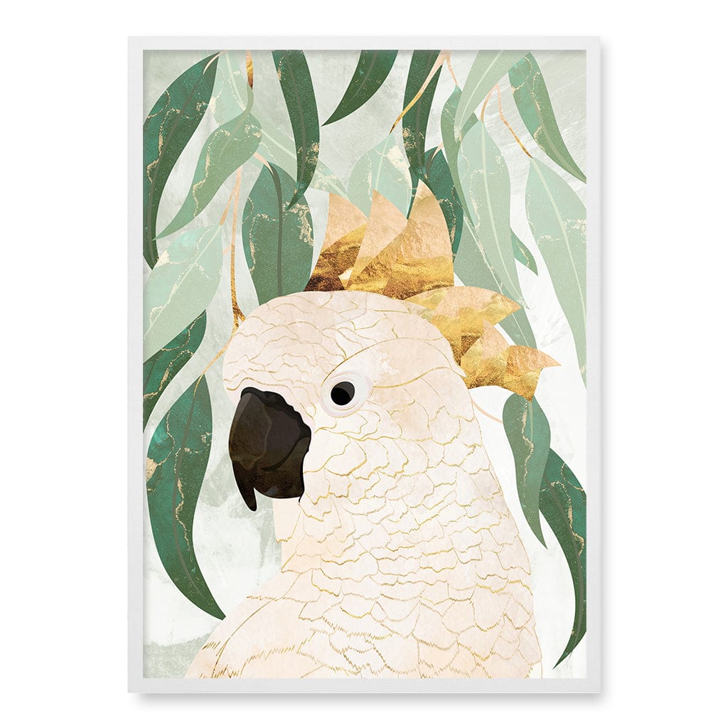 Opera House Cockatoo Wall Art Print A1 (59.4 x 84.1cm) / Matte White Frame / No Border from our Australian Made Framed Wall Art, Prints & Posters collection by Profile Products (Australia) Pty Ltd