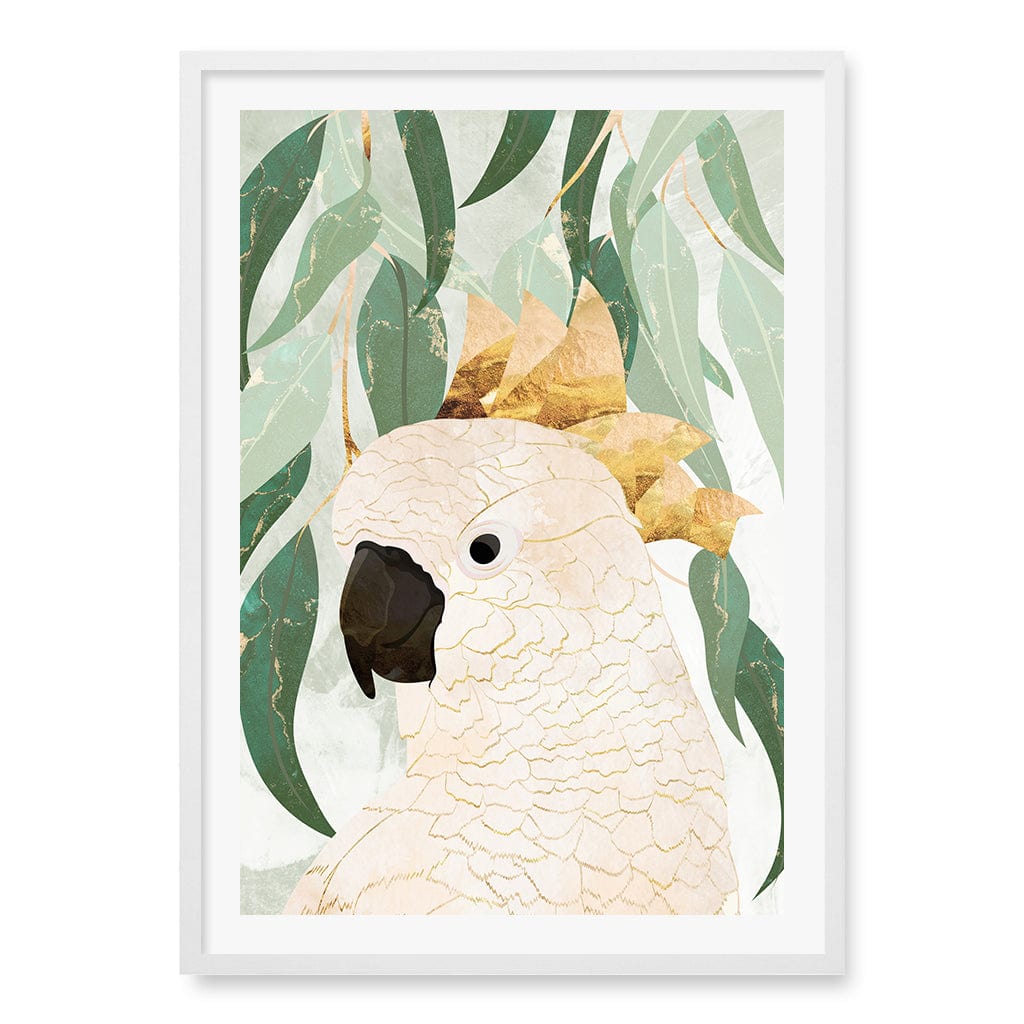 Opera House Cockatoo Wall Art Print A1 (59.4 x 84.1cm) / Matte White Frame / White Border from our Australian Made Framed Wall Art, Prints & Posters collection by Profile Products (Australia) Pty Ltd