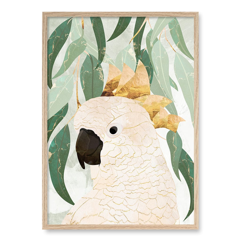 Opera House Cockatoo Wall Art Print A1 (59.4 x 84.1cm) / Natural Oak Frame / No Border from our Australian Made Framed Wall Art, Prints & Posters collection by Profile Products (Australia) Pty Ltd