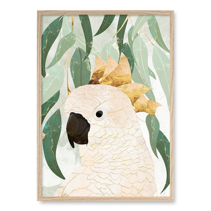 Opera House Cockatoo Wall Art Print A1 (59.4 x 84.1cm) / Natural Oak Frame / No Border from our Australian Made Framed Wall Art, Prints & Posters collection by Profile Products (Australia) Pty Ltd